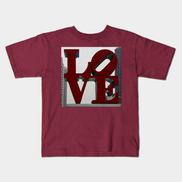 Love Philadelphia Sculpture Kids T-Shirt by Christine aka stine1